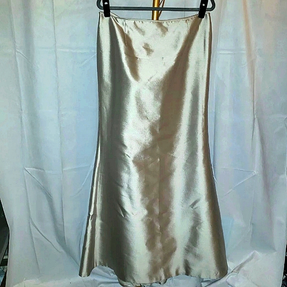 Pamela Dennis Vintage Metallic Silk Wool Gown